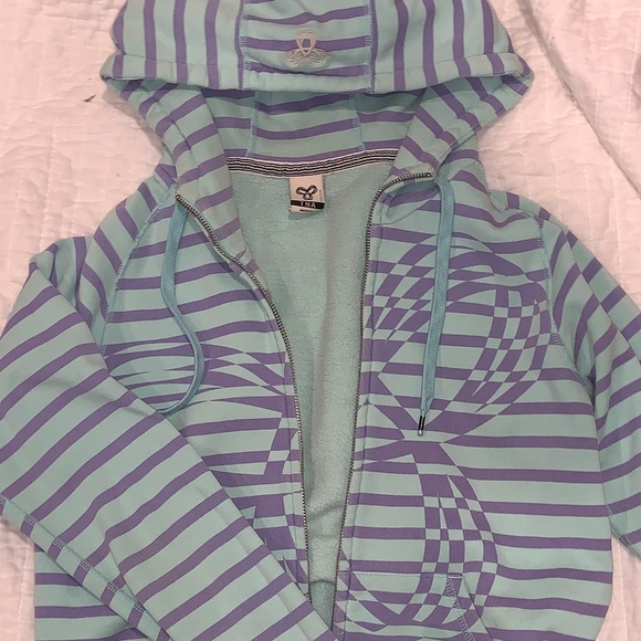 TNA blue/purple striped zip-up - Picture 1 of 6
